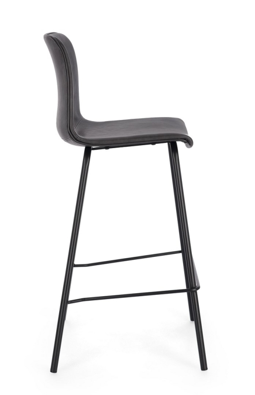 SCAUN DE BAR KYRA, CULOAREA CARBUNE - imagine 3