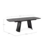 MASĂ EXTENSIBILĂ OLIVER GLASS - imagine 7