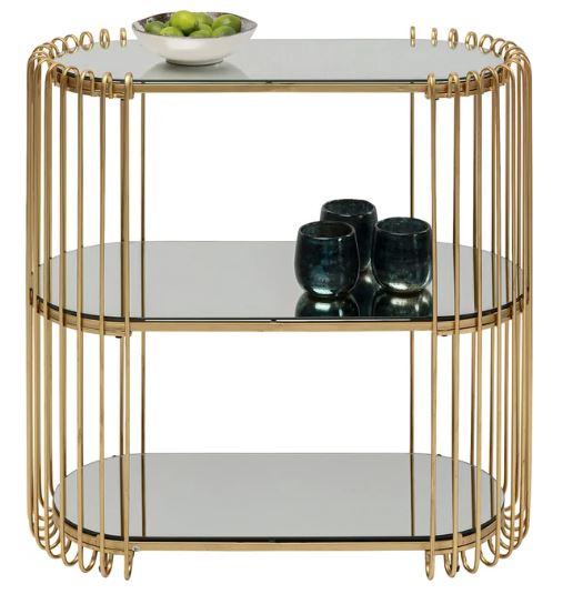 wire auriu CONSOLA WIRE AURIE 81X78 CM - imagine 1