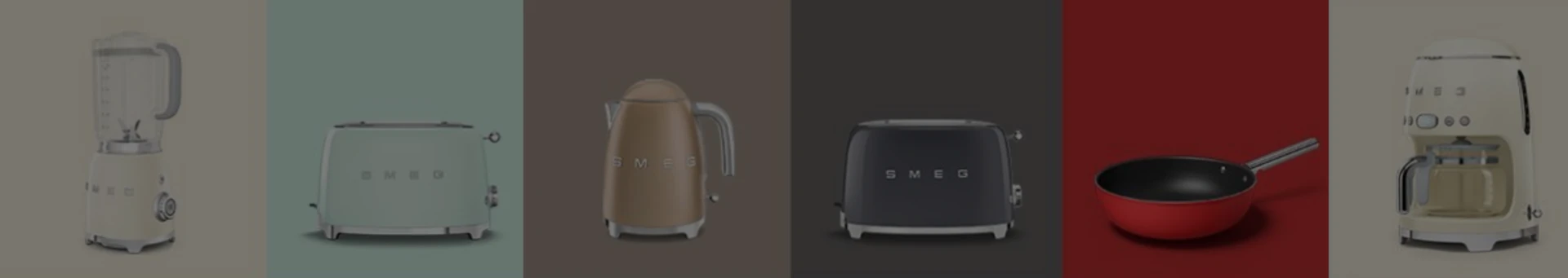 Electrocasnice SMEG fierbatoare, blendere, mixere, cafetiere, prajitoare de paine, aparate de spumare, frigidere, cuptoare, hote, plite, masini de spalat