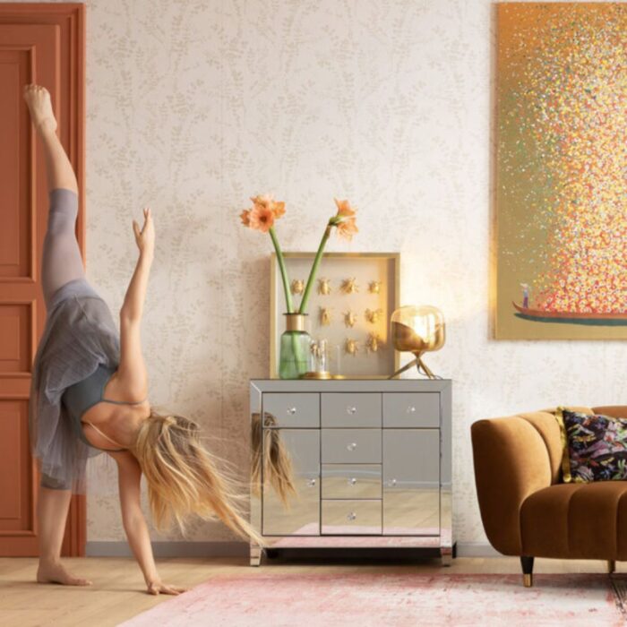 COMODĂ LUXURY 2 UȘI ȘI 6 SERTARE - imagine 3