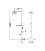 Gaboli Luigi CL95 baterie încastrată cadă-duș - imagine 3