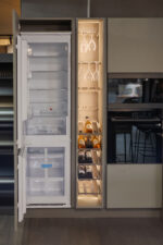 Bucătărie italiană fronturi Mathera crem gri piatră — stoc Milano reducere