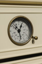 Bucătărie italiană clasică lemn masiv marmură mânere aurii — stoc Milano reducere