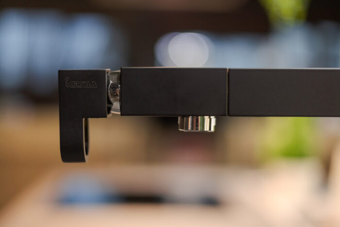 Bucătărie italiană coloane furnir Rovere insulă aluminiu Titan — stoc Milano reducere