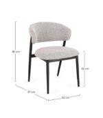 SCAUN CASSANDRA GRI - imagine 2