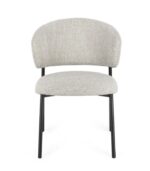 SCAUN PRISCA NERO/ROCK - imagine 4