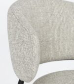 SCAUN PRISCA NERO/ROCK - imagine 8