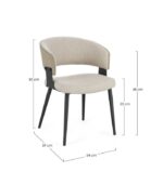 SCAUN ROMY NATURALE - imagine 7