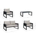 SET CAPTIVA ANTRACITE - imagine 3