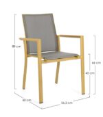 SCAUN KONNOR GOLD - imagine 3