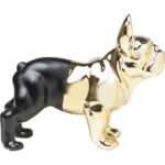 Pusculita din ceramica Bulldog Neagra-Aurie