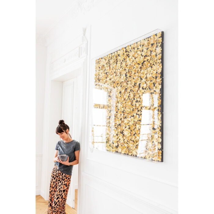 Rama auriu Flower 120x120cm