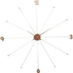 Ceas de Perete Like Umbrella Rose-Auriu