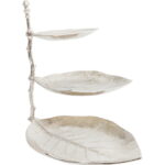 Etajera Leaf Argintiu