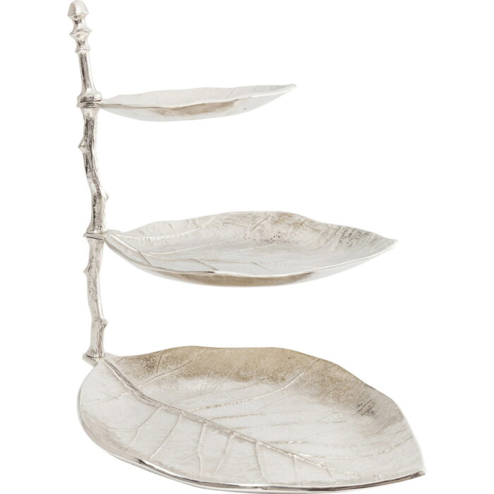Etajera Leaf Argintiu