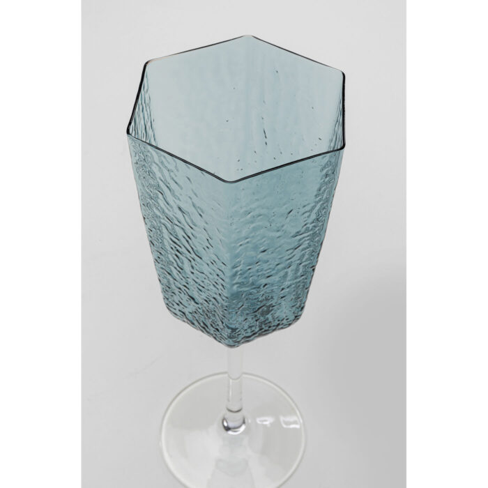 Pahar vin roșu Cascata albastru (set 6 buc.)