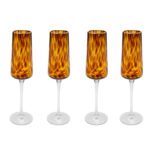 Pahar șampanie Caramel (set 4 buc.)