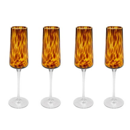 Pahar șampanie Caramel (set 4 buc.)