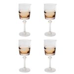 Pahar vin roșu Mimi chihlimbar 21 cm (set 4 buc.)