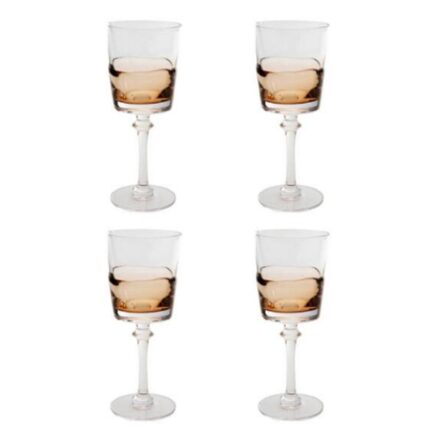 Pahar vin roșu Mimi chihlimbar 21 cm (set 4 buc.)
