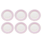 Farfurie Harlequin mov Ø21 cm (set 6 buc.)