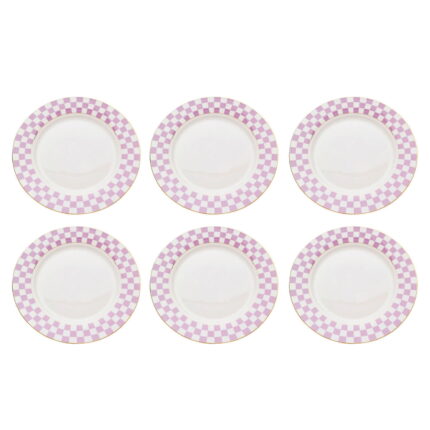 Farfurie Harlequin mov Ø21 cm (set 6 buc.)