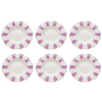 Farfurie adâncă Harlequin mov Ø23 cm (set 6 buc.)