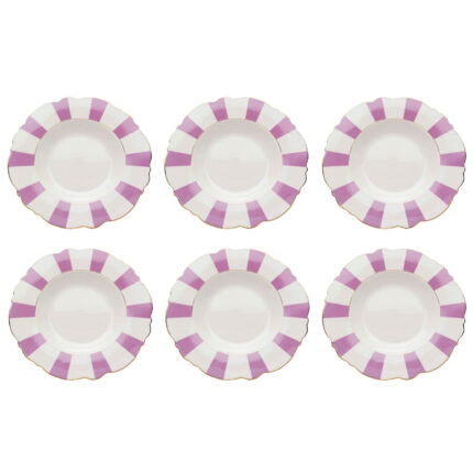 Farfurie adâncă Harlequin mov Ø23 cm (set 6 buc.)