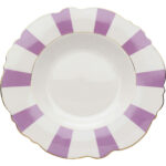 Farfurie adâncă Harlequin mov Ø23 cm (set 6 buc.)