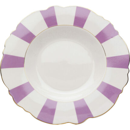 Farfurie adâncă Harlequin mov Ø23 cm (set 6 buc.)