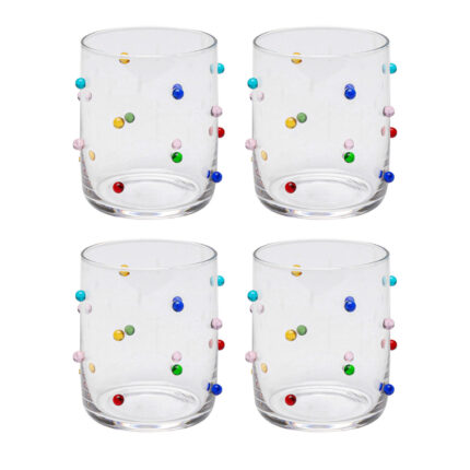 Pahar Party Dots 9 cm (set 4 buc.)