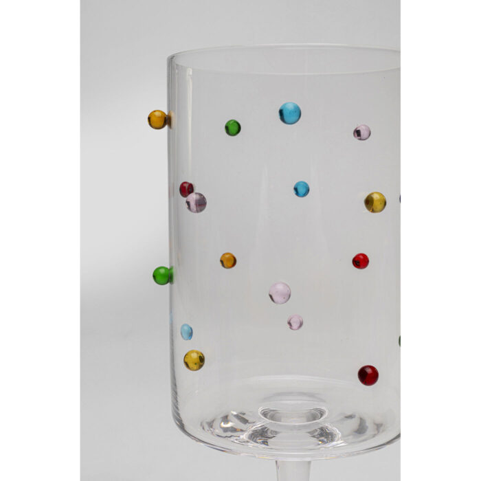 Pahar vin Party Dots 23 cm (set 4 buc.)