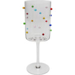 Pahar vin Party Dots 23 cm (set 4 buc.)