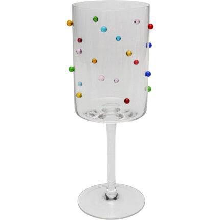 Pahar vin Party Dots 23 cm (set 4 buc.)