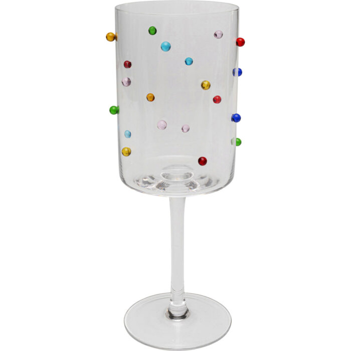 Pahar vin Party Dots 23 cm (set 4 buc.)