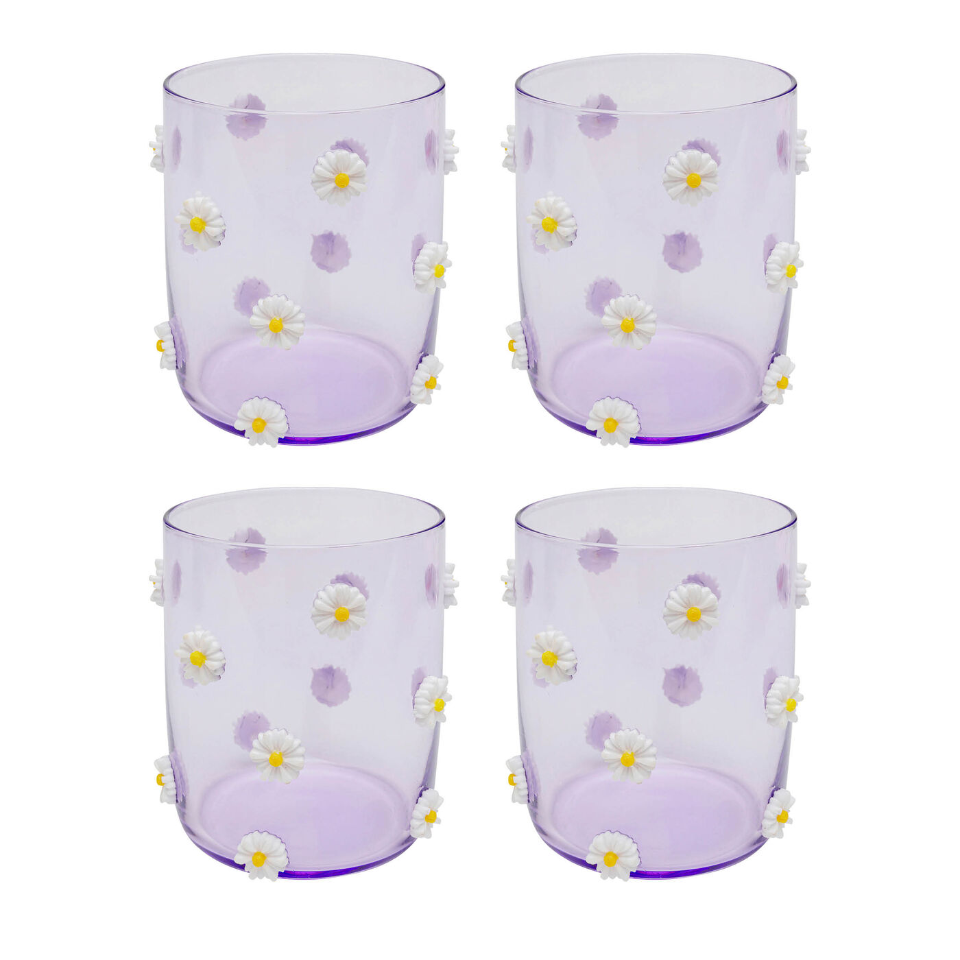 KARE-47199-1400x1400-1.jpg Pahar Party Flowers 9 cm (set 4 buc.)