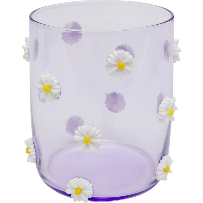 Pahar Party Flowers 9 cm (set 4 buc.)