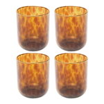 Pahar apă Caramel 10 cm (set 4 buc.)