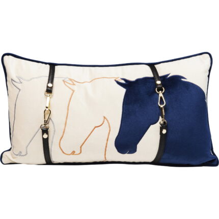 Pernuta decorativa Horsefaces 28x50cm