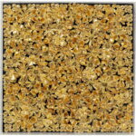 Decoratiune de perete cu rama Auriu Flower 80x80cm