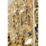 Decoratiune de perete cu rama Auriu Flower 80x80cm