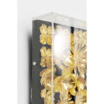 Decoratiune de perete cu rama Auriu Flower 80x80cm