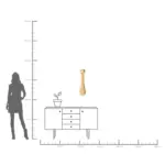 DECORAȚUNE DE PERETE OSTRICH AURIU 72 CM - imagine 7