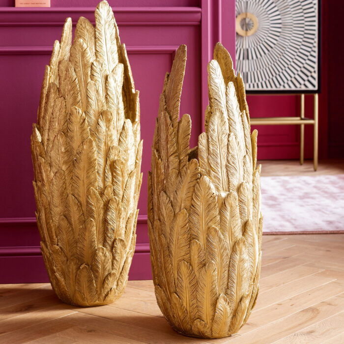 Vaza Feathers Aurie 80cm