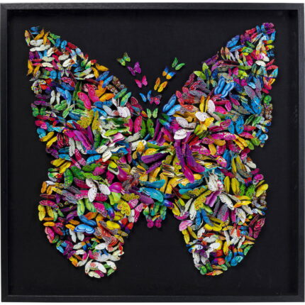 Decoratiune de perete cu rama Farfalla 120x120cm
