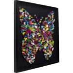 Decoratiune de perete cu rama Farfalla 120x120cm