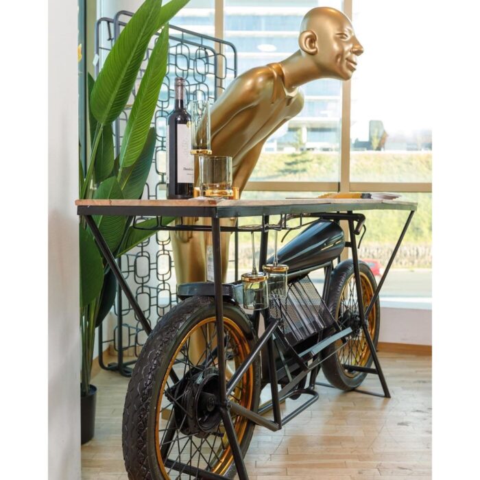 Figurină decorativă Welcome Guest auriu XL 162 cm