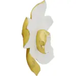 DECORAȚUNE DE PERETE ORCHID ALBA 44 CM - imagine 3