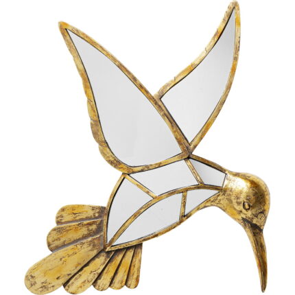 Decoratiune de perete cu oglinda Hummingbird